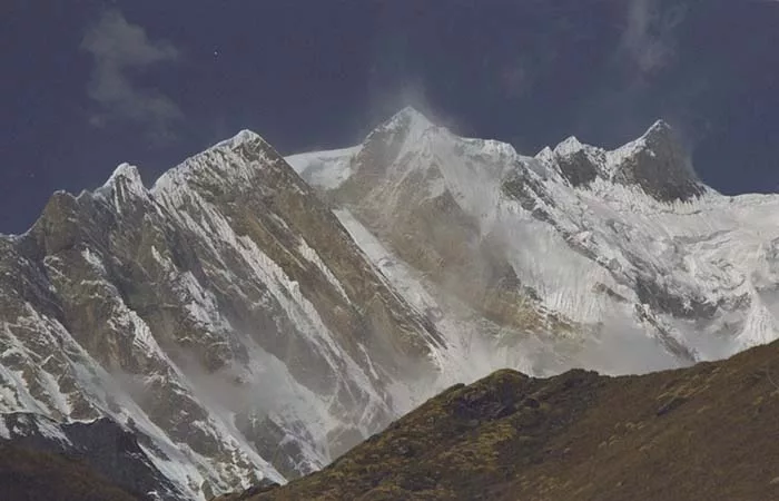 trekking through himalayas