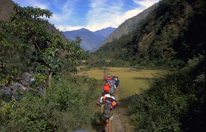 backpacking in Nepal